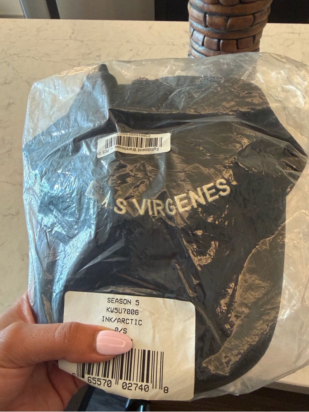Yeezy Black Cap with White Embroidery